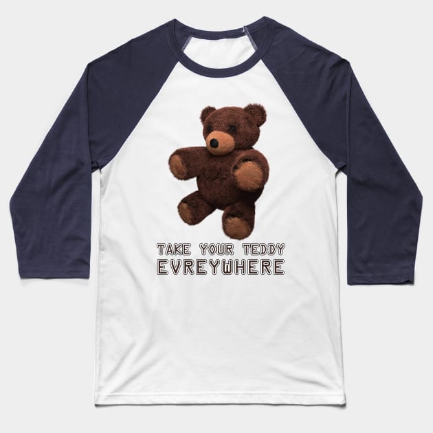 3d teddy bear Baseball T-Shirt by myouynis